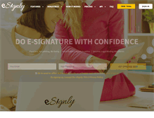 Tablet Screenshot of esignly.com